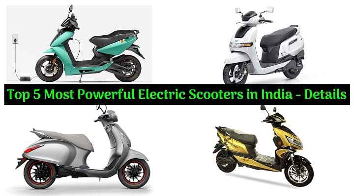 Top 5 Most Powerful Electric Scooters in India - Ather 450X To Bajaj Chetak!