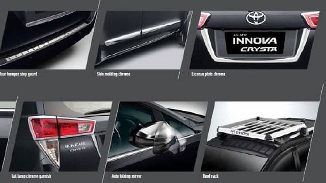 Toyota Innova Crysta Facelift Accessories Image