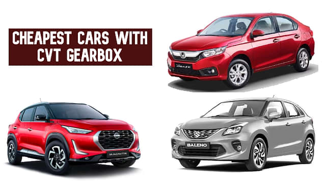 Cheapest CVT Cars In India Under 8 Lakh Rupees