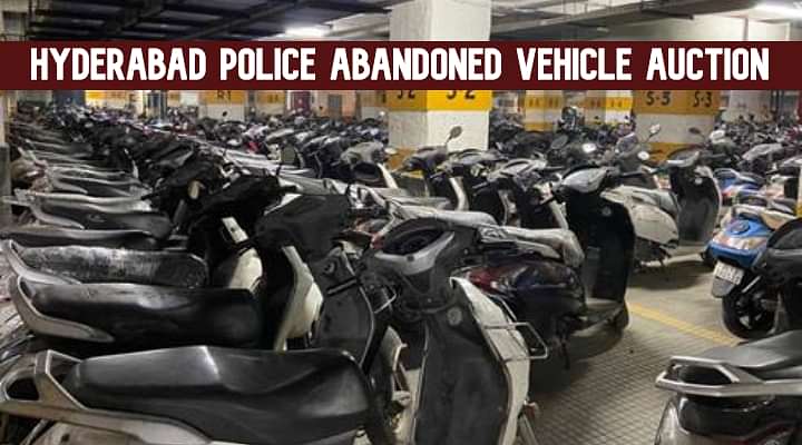 Hyderabad Police Abandoned Vehicles Auction - Check All Details Here!
