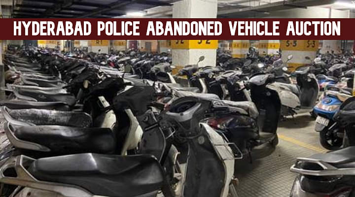 Hyderabad Police Abandoned Vehicles Auction - Check All Details Here!