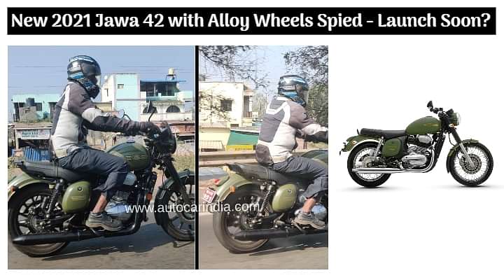 New 2021 Jawa 42 with Alloy Wheels Spied on Test in India - Launch Soon?