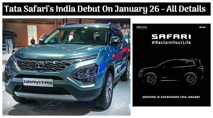 Tata Safari Is Coming Back; New Safari's (Tata Gravitas) India Debut On January 26, 2021 - All Details