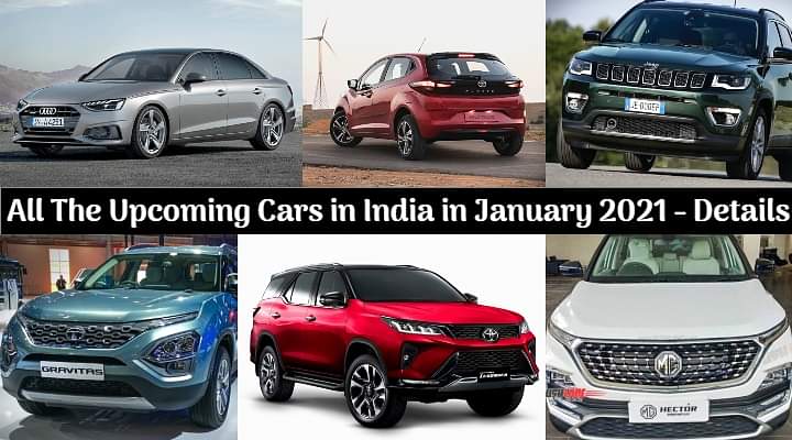 Top 13 Upcoming BS6 Cars in India in January 2021; 11 Launches, 2 Unveils - All Details