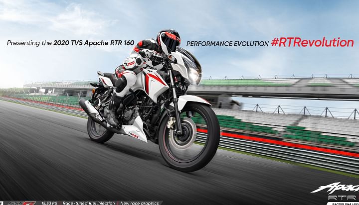 Tvs apache rtr online 160 2v bs6 2021