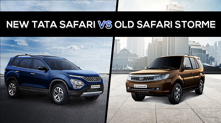 New 2021 Tata Safari vs Old Safari Storme - Specs and Price Comparison