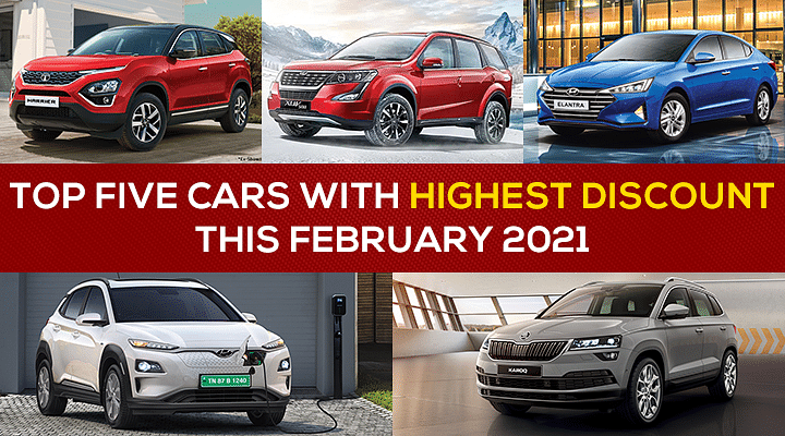 Top 5 Cars To Offer The Highest Discount This February 2021