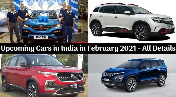 Top Five Upcoming Cars in India in February 2021 - MG Hector CVT To Renault Kiger