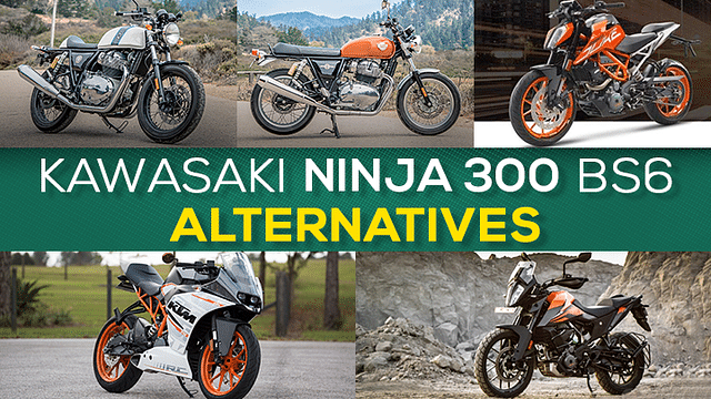 Top Five Alternatives Of The New 2021 Kawasaki Ninja 300 BS6 - KTM RC 390  To Royal