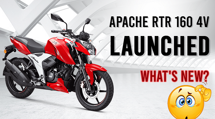 21 Tvs Apache Rtr 160 4v Launched More Power Less Weight Same Price Details