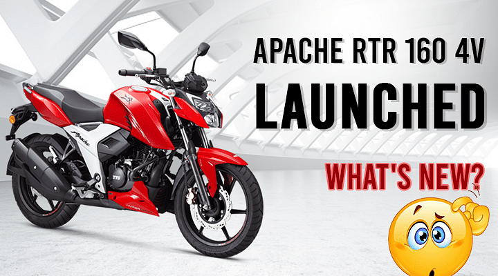 2021 TVS Apache RTR 160 4V Launched - More Power, Less Weight, Same Price: Details