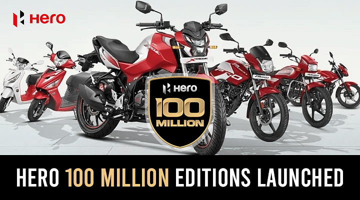 Hero Motocorp Launches 100 Million Edition Of Its Motorcycles Price Details