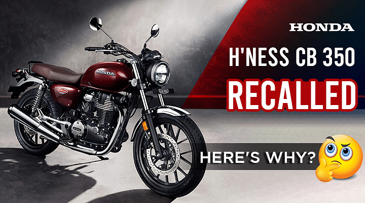 Here's Why The Honda H'Ness CB 350 Has Been Recalled in India - Details
