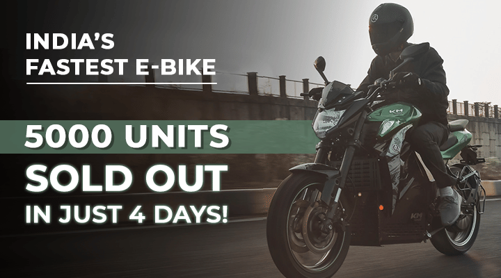 5000 units of India's Fastest Electric Bikes Sold Out in Just 4 Days - Kabira E-Bikes 5000 units of India's Fastest Electric Bikes Sold Out in Just 4 Days - Kabira E-Bikes