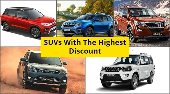 SUVs With Highest Discount This April 2021 - Up To Rs 90,000 Off