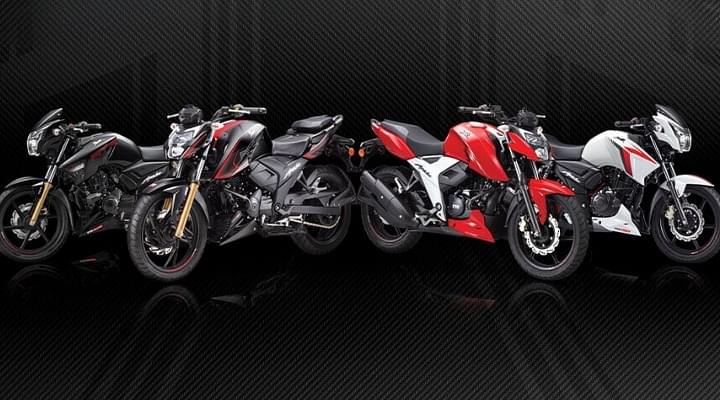 TVS Hikes Prices of RTR 160 2V, RTR 180, and RTR 200 4V