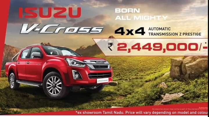 BS6 Isuzu D-Max Hi-Lander, V-Cross, MU-X Launched in India - New vs Old Price List