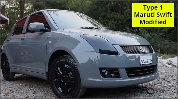 Type 1 Maruti Swift Gets Audi's Nardo Grey Colour Scheme - Looks Dope