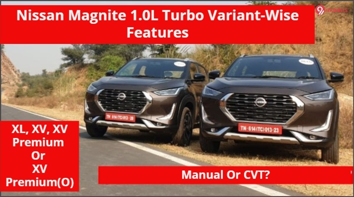 Nissan Magnite 1.0L Turbo Variant-Wise Features - Which One To Pick? Nissan Magnite 1.0L Turbo Variant-Wise Features - Which One To Pick?