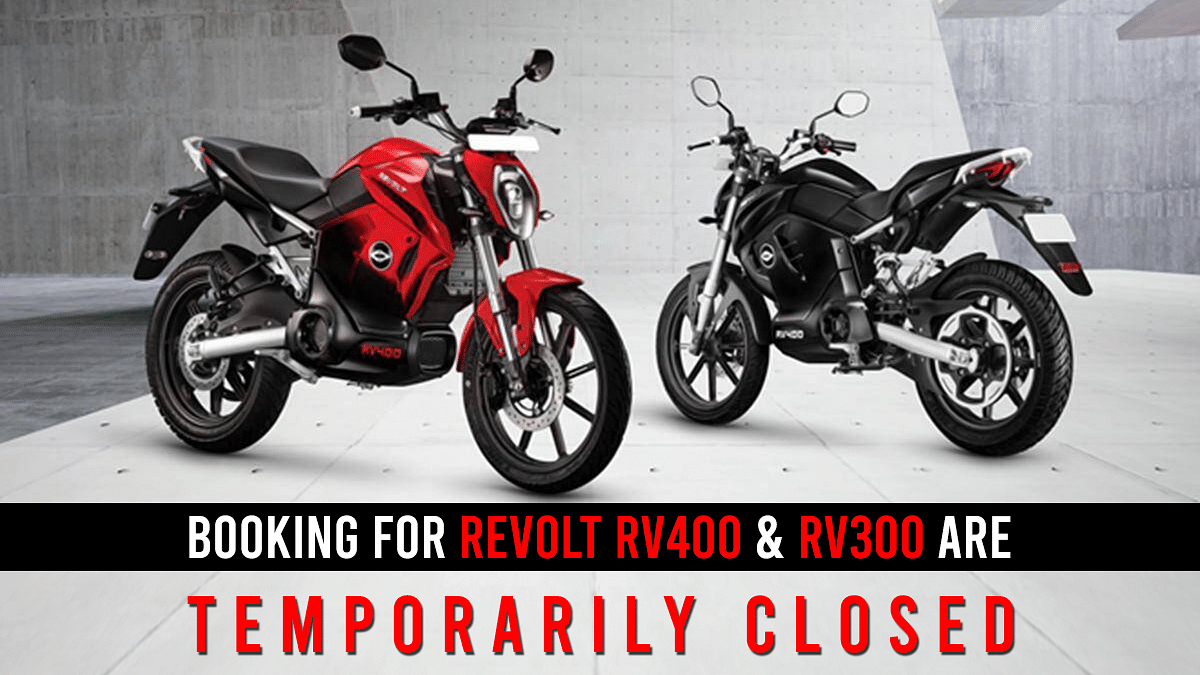 Revolt RV400, RV300 Electric Motorcycle Bookings Closed Temporarily - Here is Why