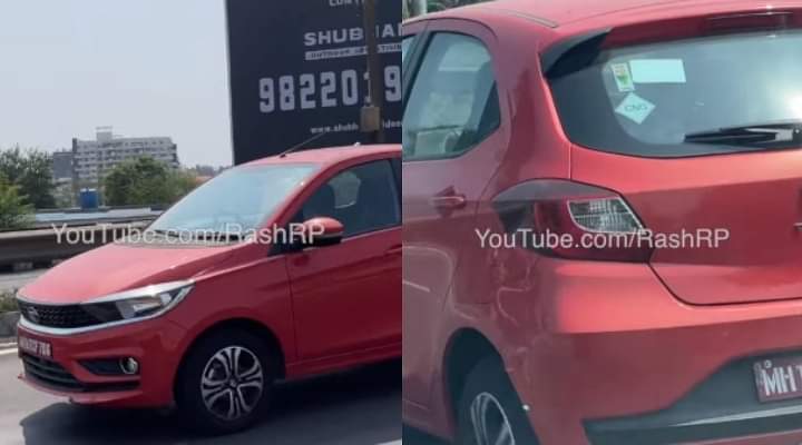 Tata Tiago CNG Spied In Flame Red Colour - Launch This Year?