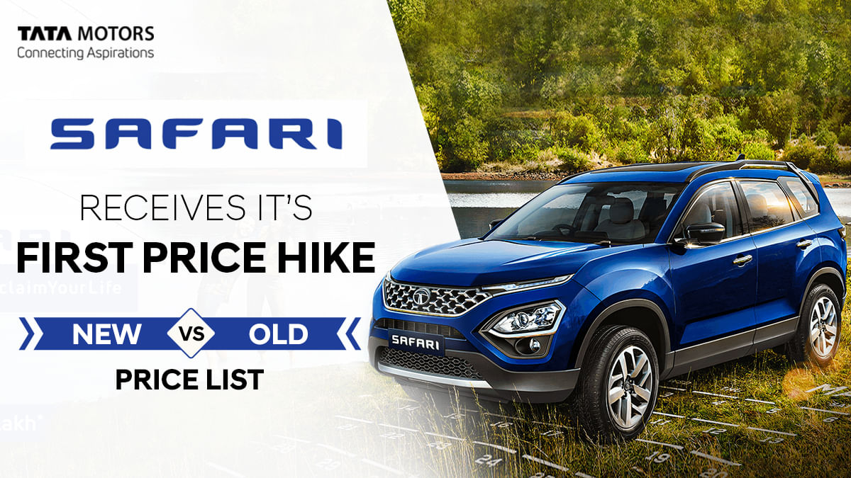 2021 Tata Safari Receives its First Price Hike - Check Out The New vs Old Price List