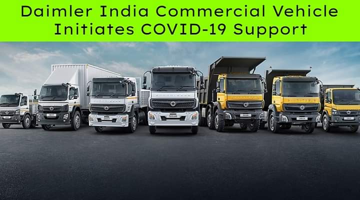 Daimler India Commercial Vehicle Initiates COVID-19 Support