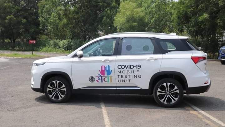 MG Motor India Donated MG Hector Plus COVID-19 Mobile Testing SUV - Check Out All The Details