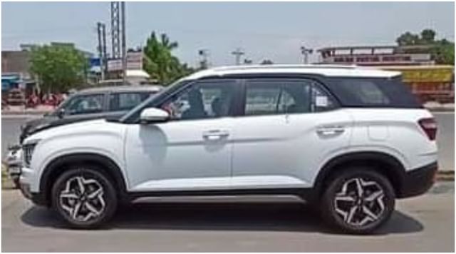 Upcoming Hyundai Alazar Polar White Colour Image