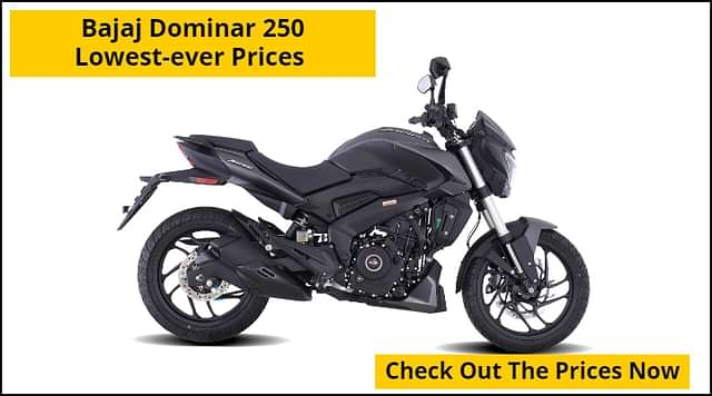 Bajaj Dominar 250 Now Available at Lowest-ever Prices