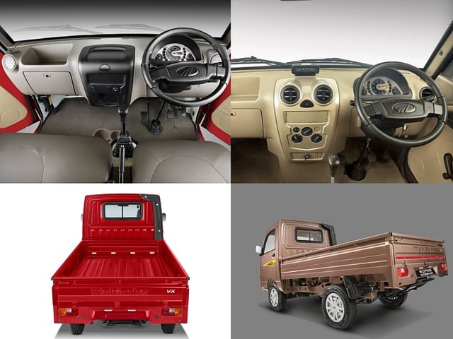 Mahindra Supro Profit Truck interior and flatbed 