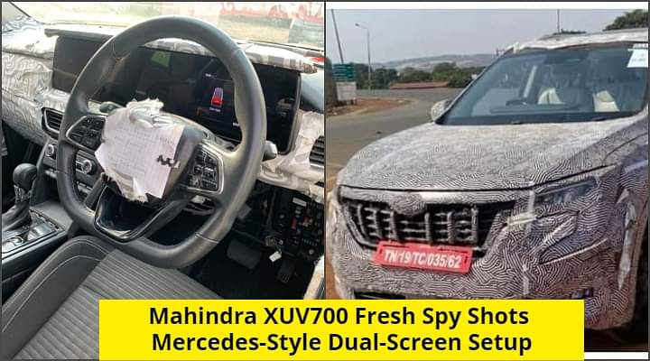 Mahindra XUV700 Interior Seen Yet Again, Merc-like Touchscreen Detailed