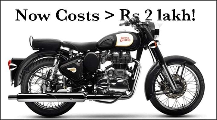 Royal Enfield Classic 350 Prices Surpass Rs 2 Lakh Mark