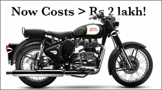 Royal Enfield Classic 350 Prices Surpass Rs 2 Lakh Mark Royal Enfield Classic 350 Prices Surpass Rs 2 Lakh Mark
