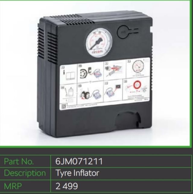 Skoda Kushaq tyre inflator accessories