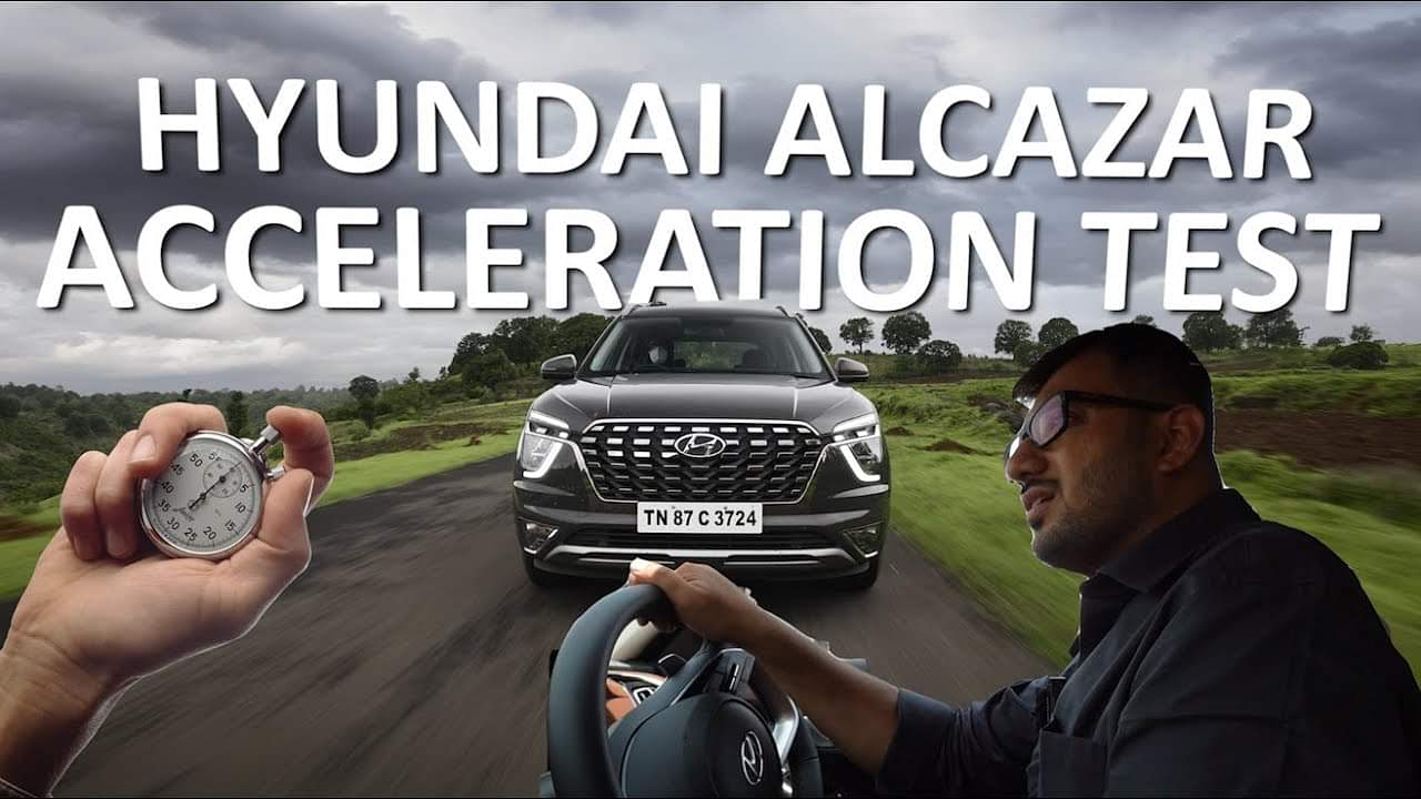 Hyundai Alcazar Petrol AT 0-150 Kmph Acceleration Test - Is It Fast Enough? [Video]