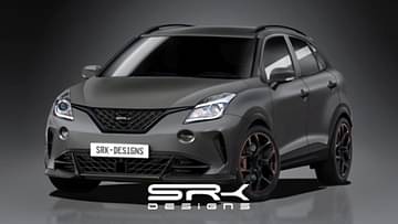 Modified Maruti Baleno Cross Rendering Image Front Three Quarters