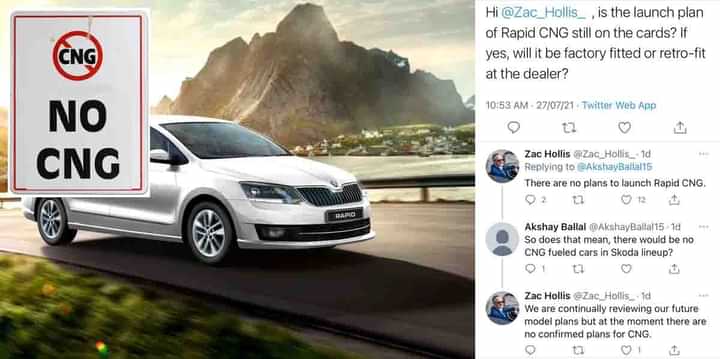 Zac Hollis Confirms Skoda Rapid CNG is a NO GO Zac Hollis Confirms Skoda Rapid CNG is a NO GO