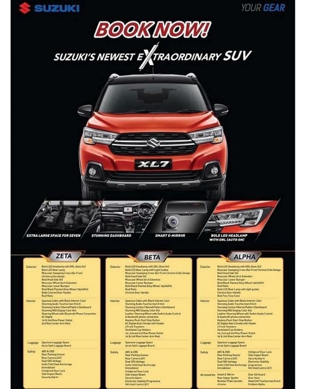 Suzuki XL7 and XL6 brochure 