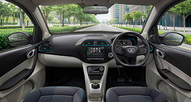 2021 tata tigor ev interior dashboard touchscreen