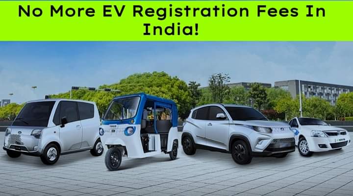 Say Bye To EV Registration Fees In India. Find Out More