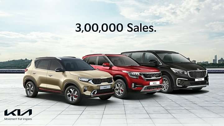 Kia India Achieves 3 Lakh Sales Milestone Within 2 Years - Fastest Carmaker In India To Do So