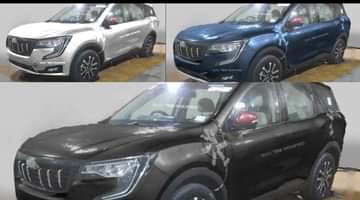 Check Out Mahindra XUV 700 In Black, Silver And Blue Colour
