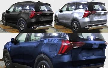 Mahindra XUV 700 in black, silver and blue colour