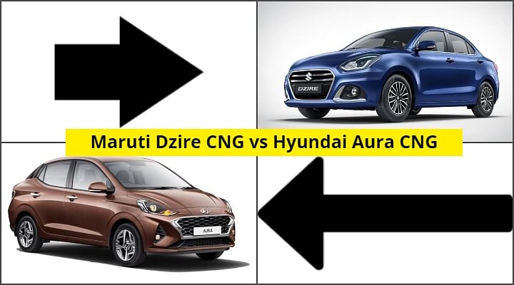 Maruti Dzire CNG vs Hyundai Aura CNG  Which Is A Better Buy?