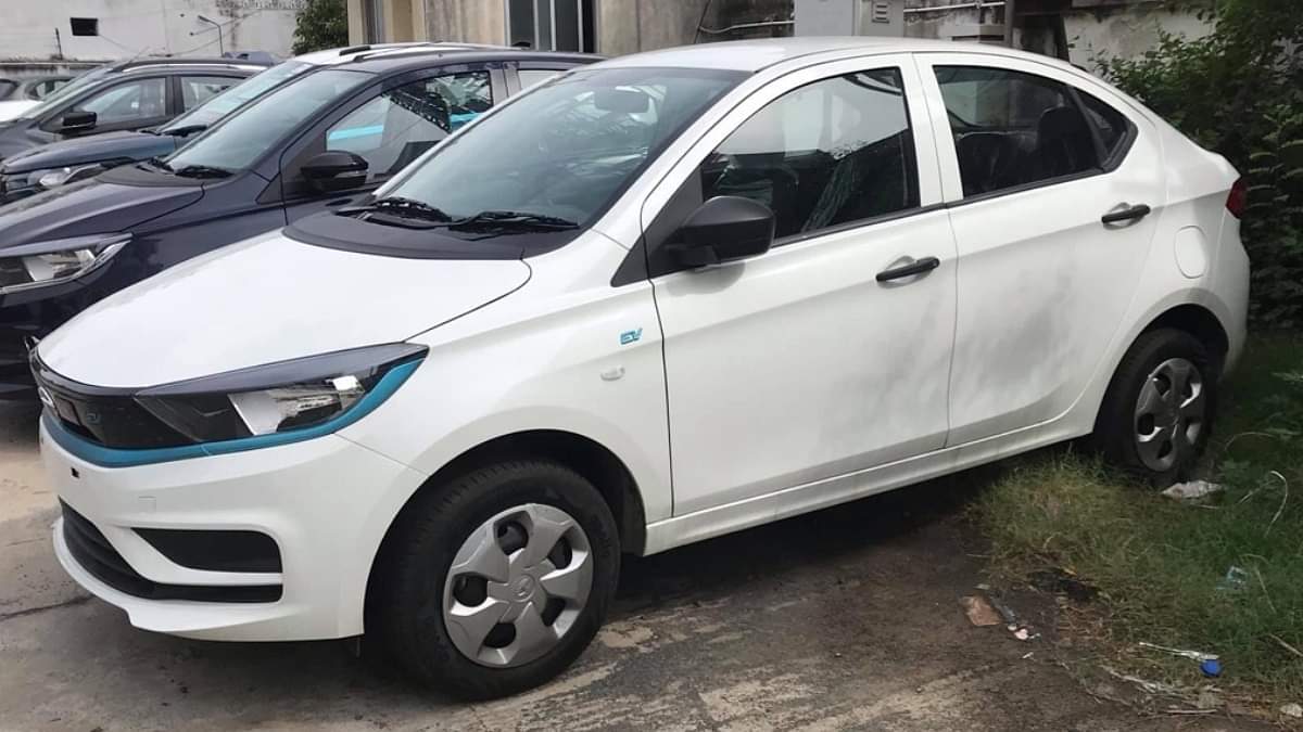 2021 Tata Xpres-T (Tigor EV Facelift) Spied at Dealership Ahead of Launch - All Details