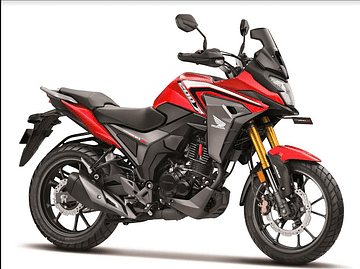 honda cb200x side profile red colour