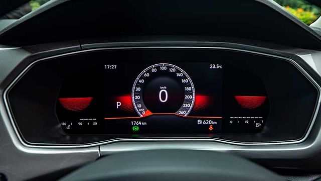 vw taigun review gt dsg interior digital speedo cluster