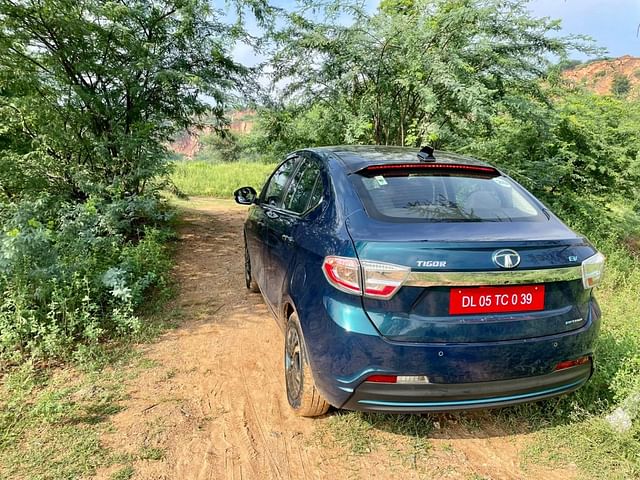 2021 tata tigor ev review images rear