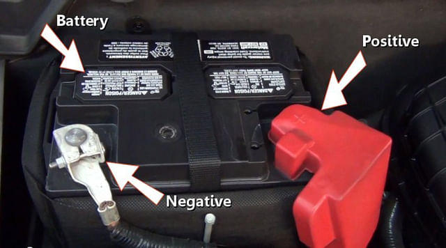 Battery with indication 